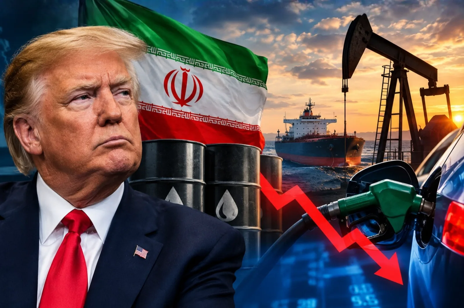Trump evaluates the Iranian oil administration and promises a sharp drop in gasoline prices