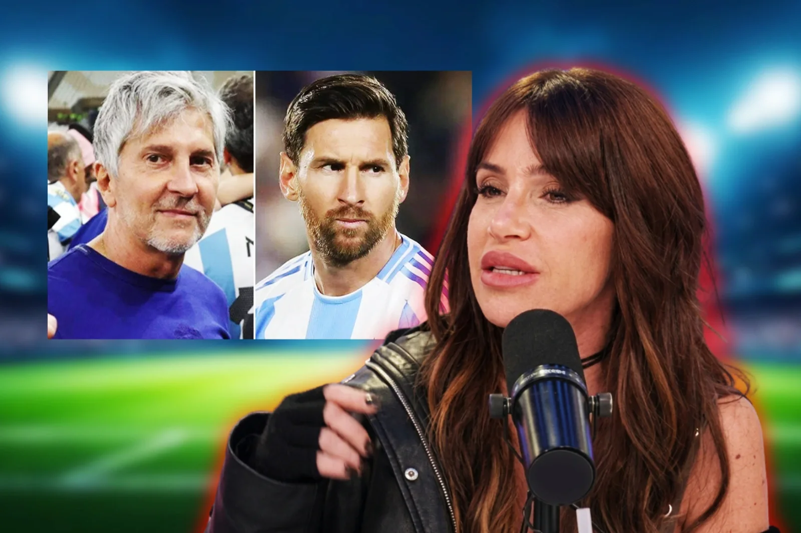 Florencia Peña spread fake news live and announced the death of Lionel Messi's father