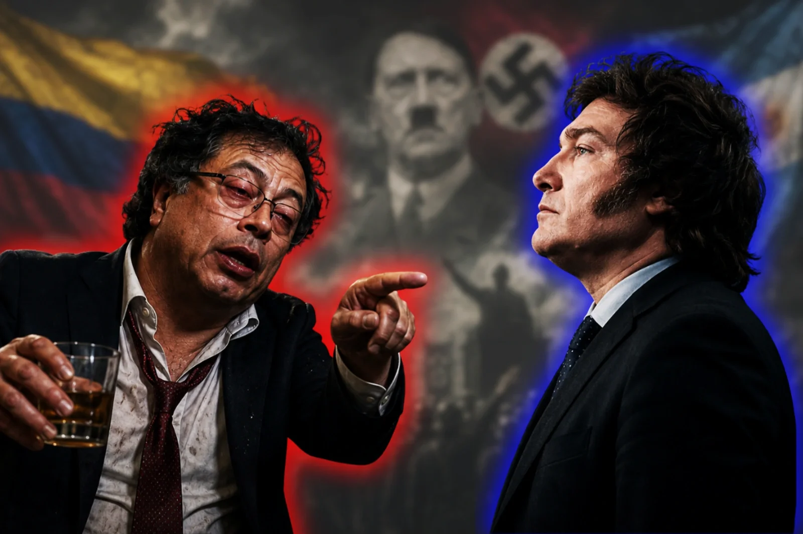 Gustavo Petro criticó a Milei por defender al Gobierno boliviano y lo comparó con Hitler