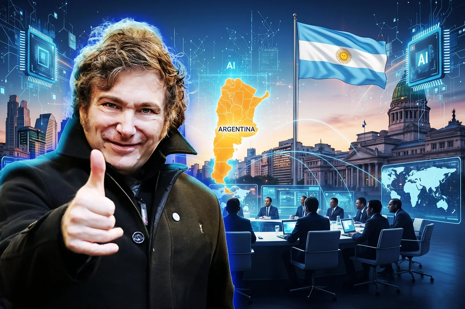Milei propuso convertir a la Argentina en un polo global de inteligencia artificial mediante la desregulación