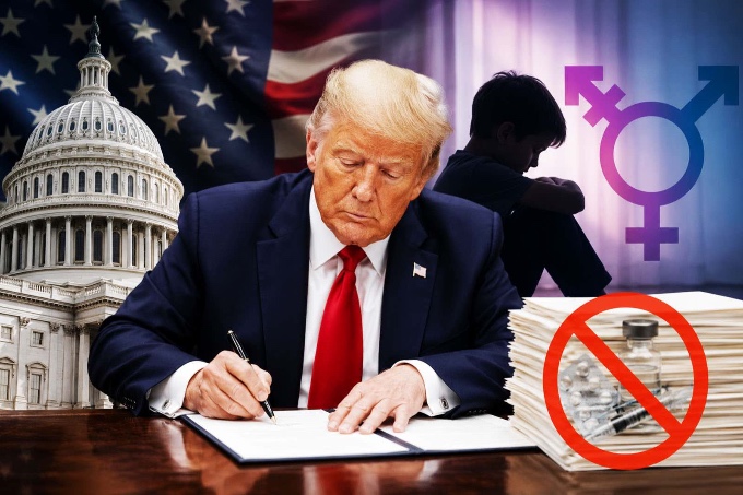 Trump banned by decree federal funding for gender transition treatments in children and adolescents