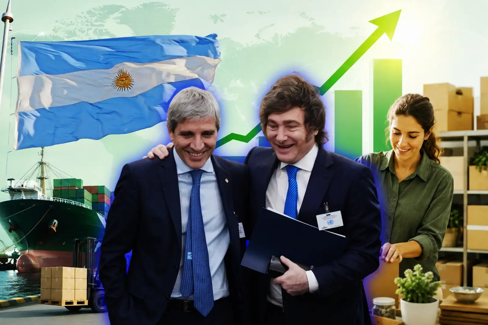 Javier Milei y Luis Caputo.