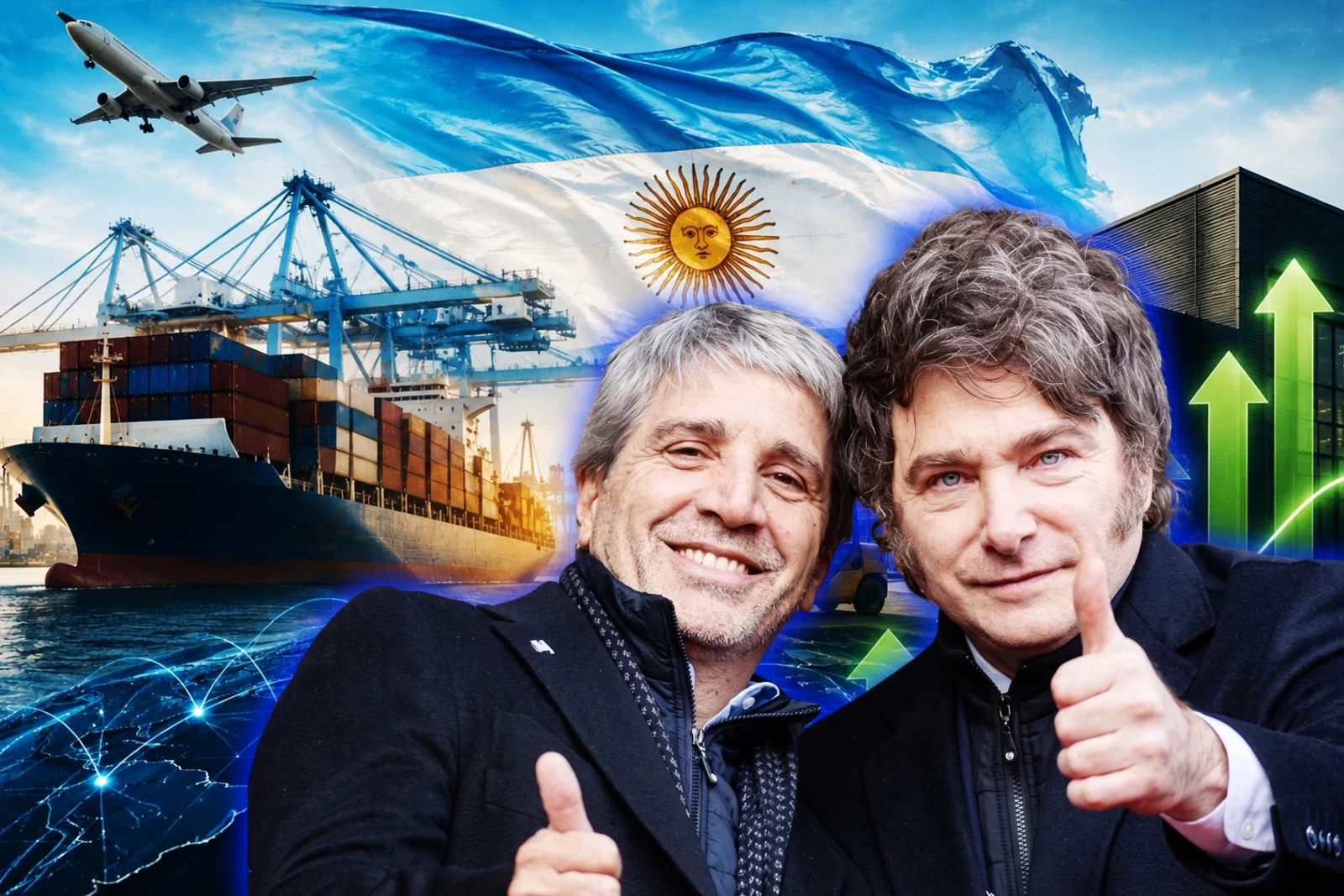 Javier Milei y Luis Caputo.