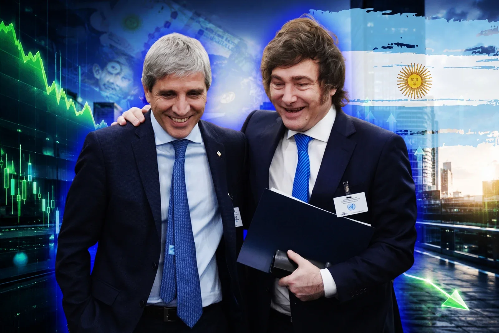 Javier Milei y Luis Caputo.