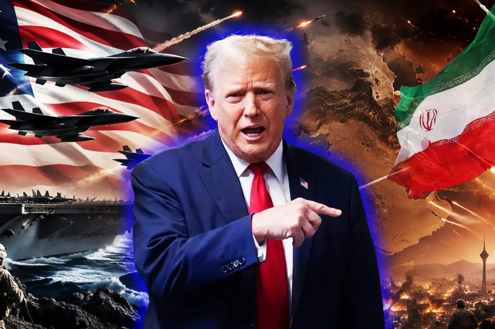 After the ninth night of bombings, Trump confirmed that the US hit Iran "very hard" and that the offensive is not stopping