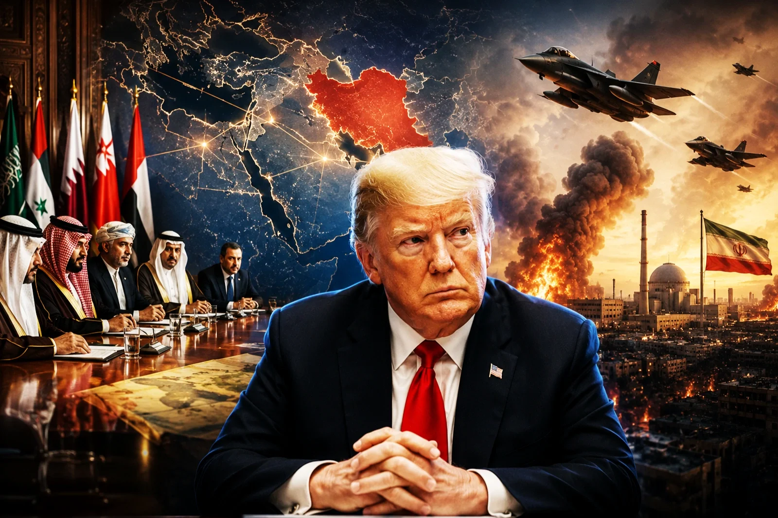 Donald Trump will meet with Middle Eastern leaders to discuss the war in Iran