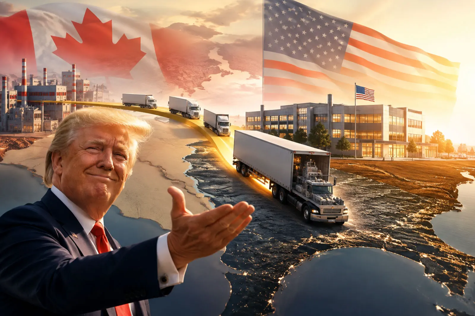 Donald Trump encourages Canadian companies to move to the US and avoid tariffs
