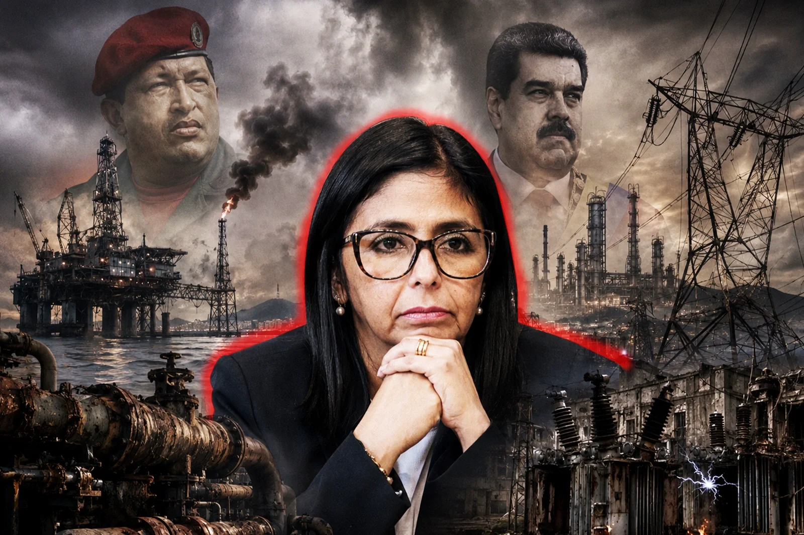 Delcy Rodríguez admitió el abandono del sector energético durante los gobiernos de Chávez y Maduro
