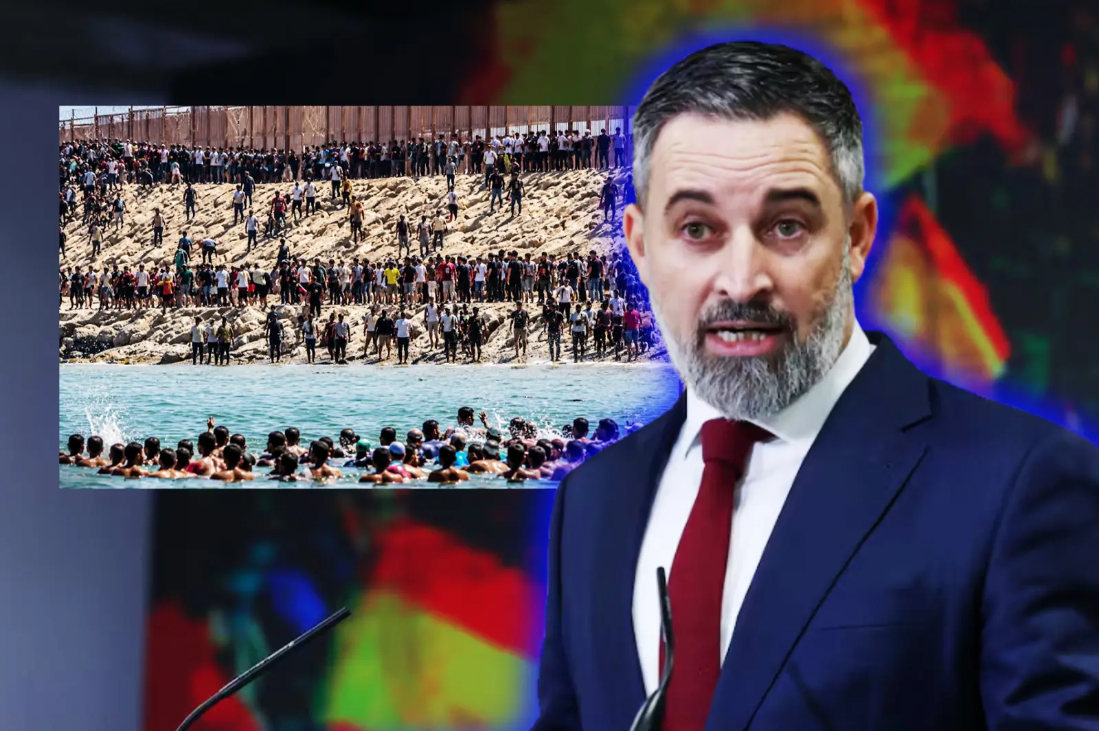 Santiago Abascal había sido declarado “persona non grata” en Ceuta por denunciar la inmigración ilegal masiva