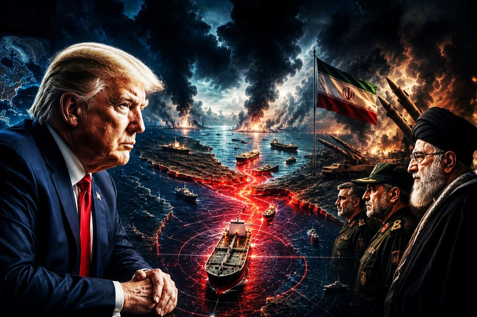 The Iranian regime seeks to extort the Trump administration to reopen the Strait of Hormuz.
