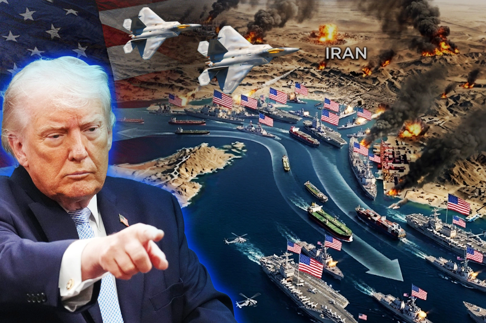 Trump ordenó tomar el control del Estrecho de Ormuz luego de que Irán se negara a renunciar a las armas nucleares