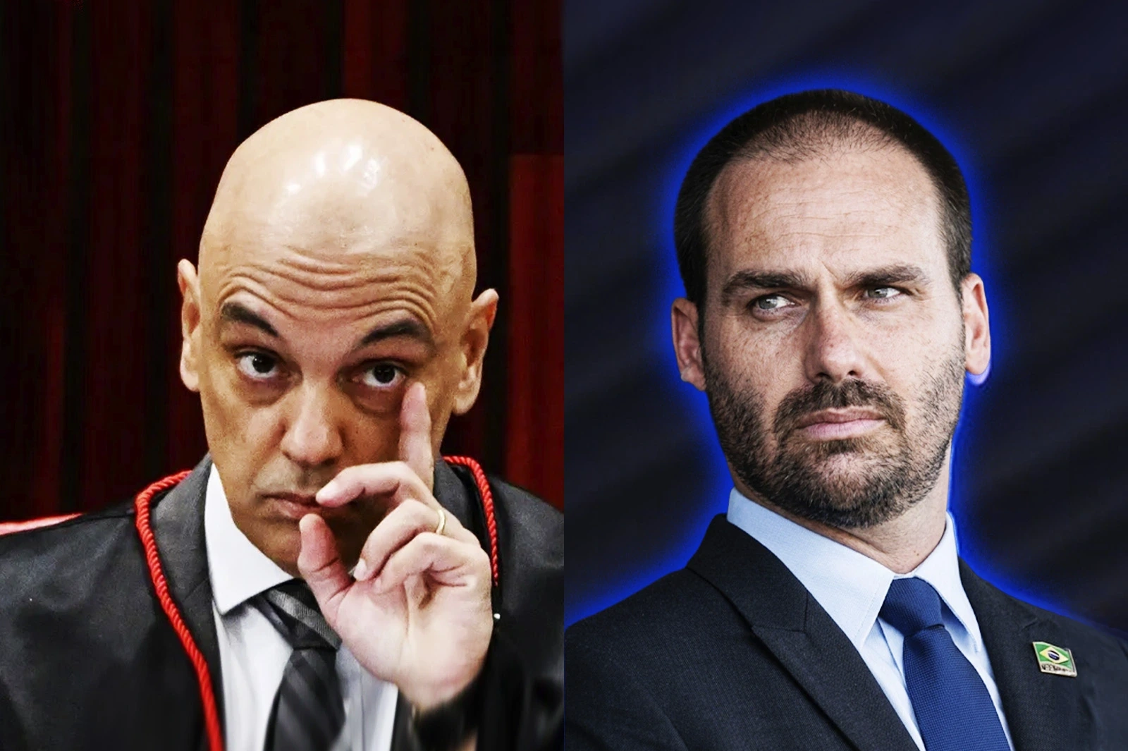 El juez comunista Alexandre de Moraes quiere meter preso a Eduardo Bolsonaro por un tweet