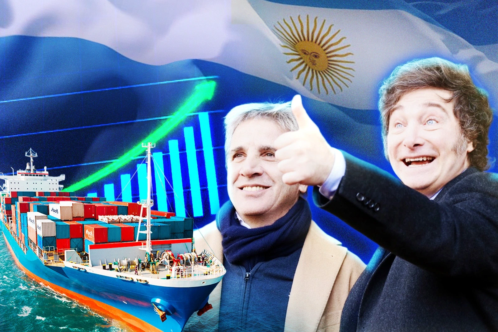 Las exportaciones de bienes alcanzaron un nuevo récord histórico y aumentó el superávit comercial de Argentina