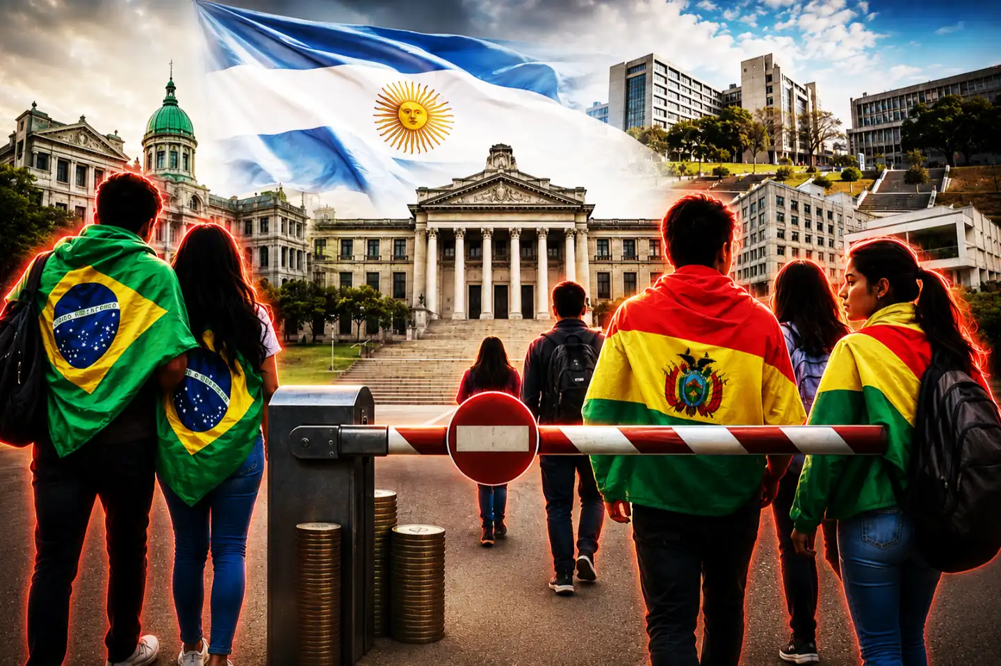 The poor in Argentina finance the education of foreigners with the VAT from their food