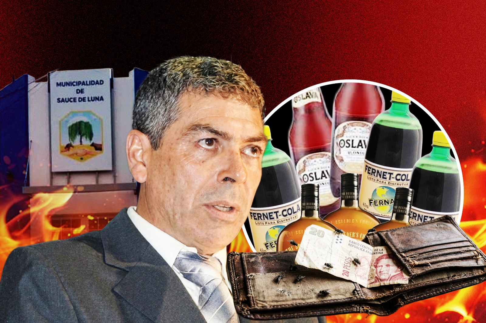 Un intendente peronista paga sueldos con comida tras despilfarrar en 3.490 bebidas alcohólicas