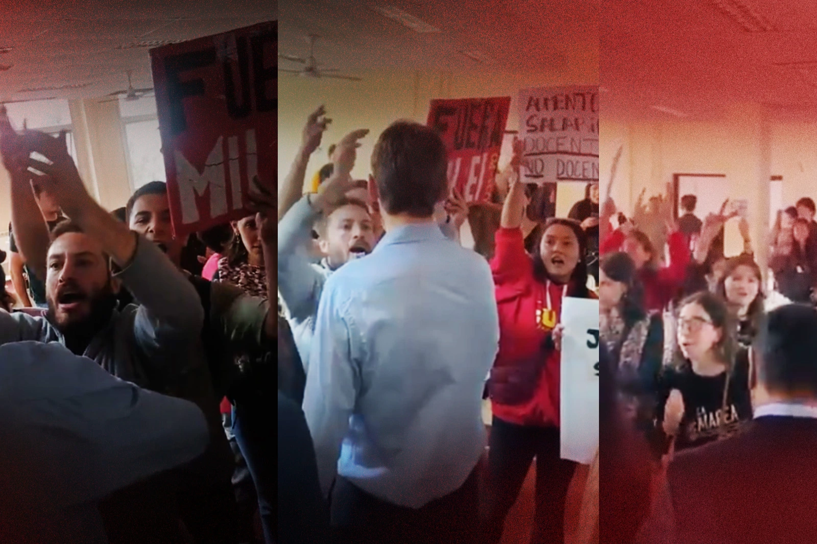 Escándalo en la UBA: la izquierda agredió a un docente e impidió una cátedra con legisladores de LLA