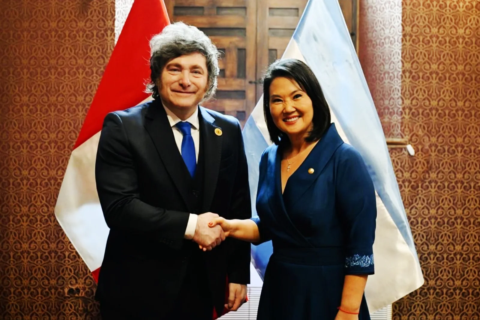 Keiko Fujimori elogió a Javier Milei durante su reunión: "Eres una inspiración"