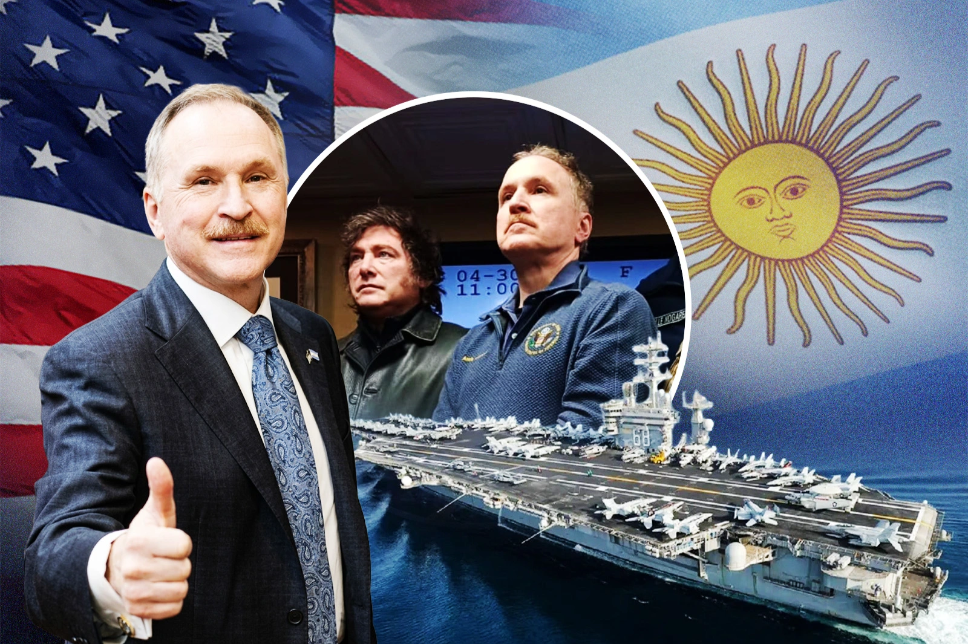 Peter Lamelas sobre la visita de Milei al USS Nimitz: “Estamos en una nueva era de relación bilateral”