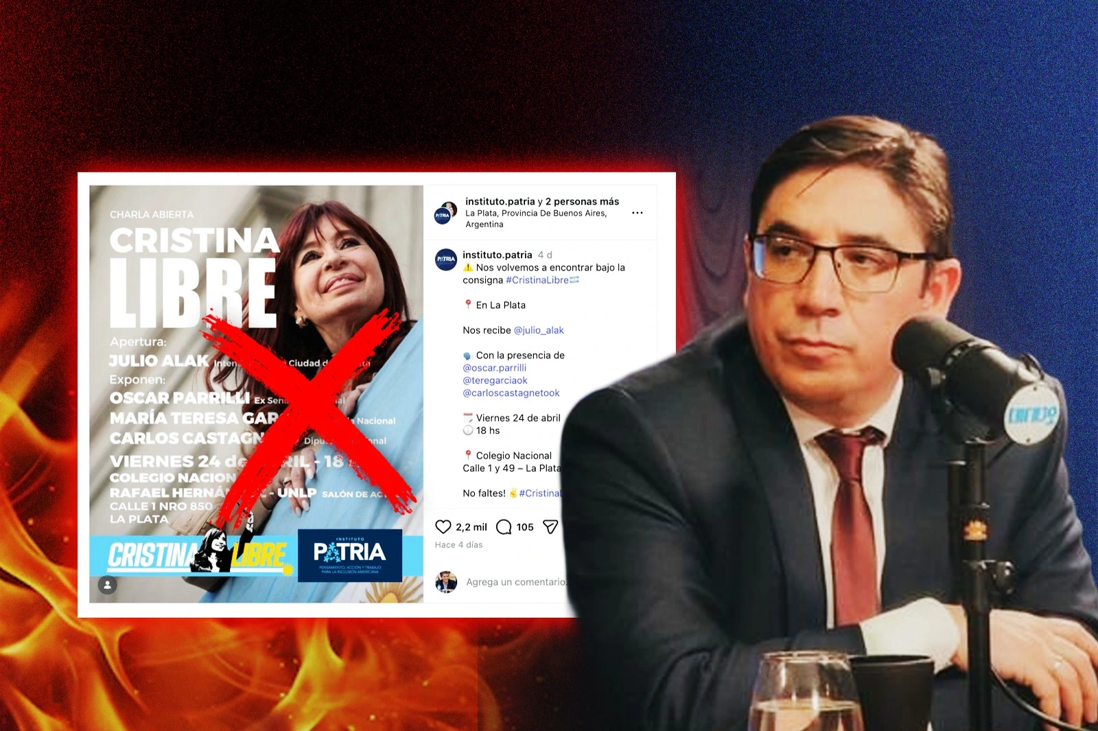 El Gobierno intimó a la UNLP por un acto político en un secundario en apoyo a Cristina