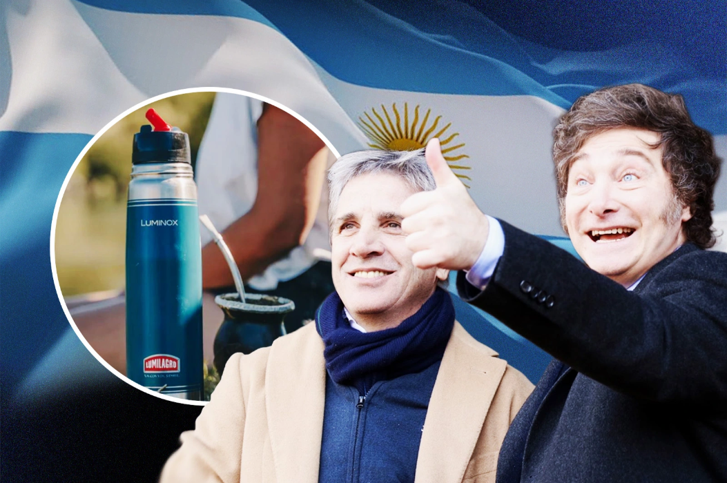 Javier Milei y Luis Caputo.