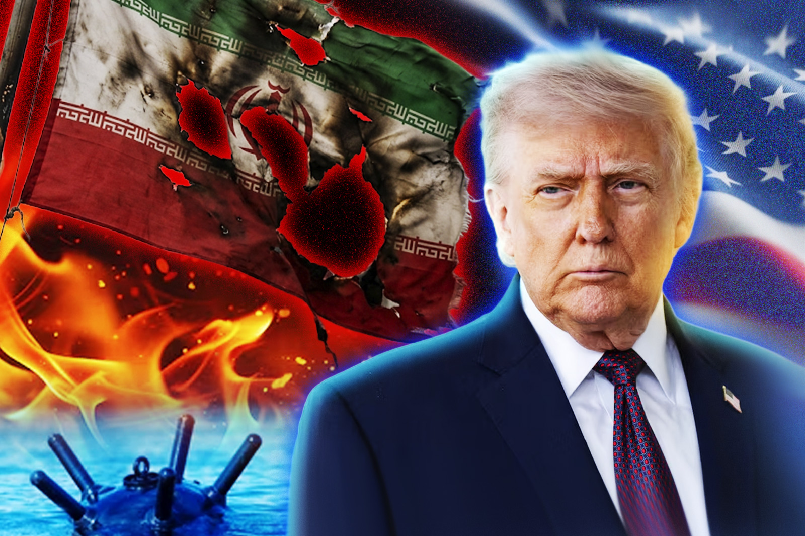 The Iranian regime accepted Trump's terms and is removing the mines it placed in the Strait of Hormuz