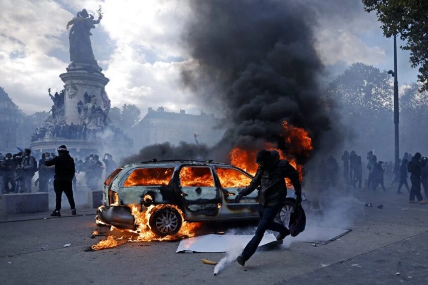 Disturbios en Francia.
