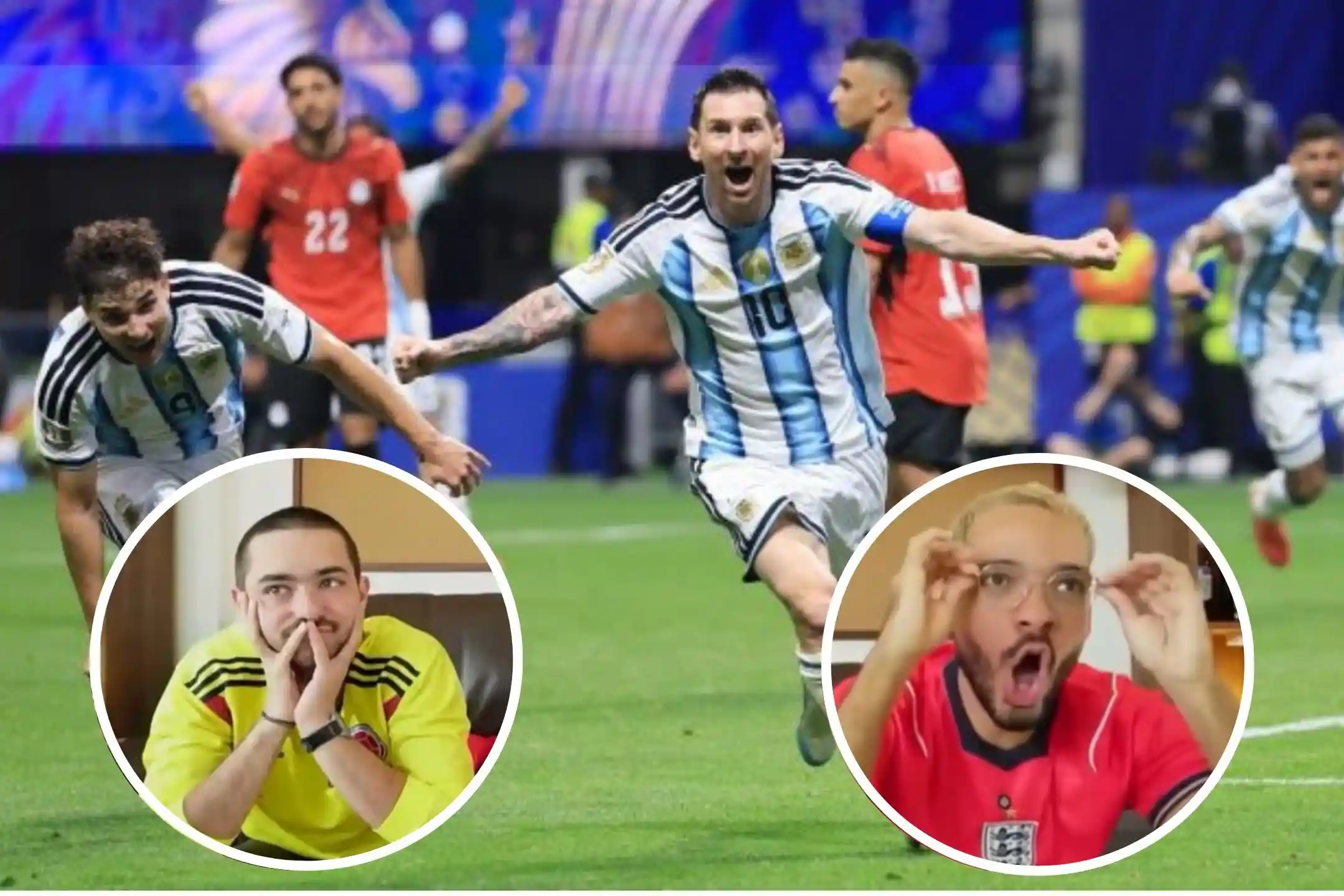 La Selección Argentina dejó en ridículo a 2 streamers dominicanos luego de la remontada contra Egipto