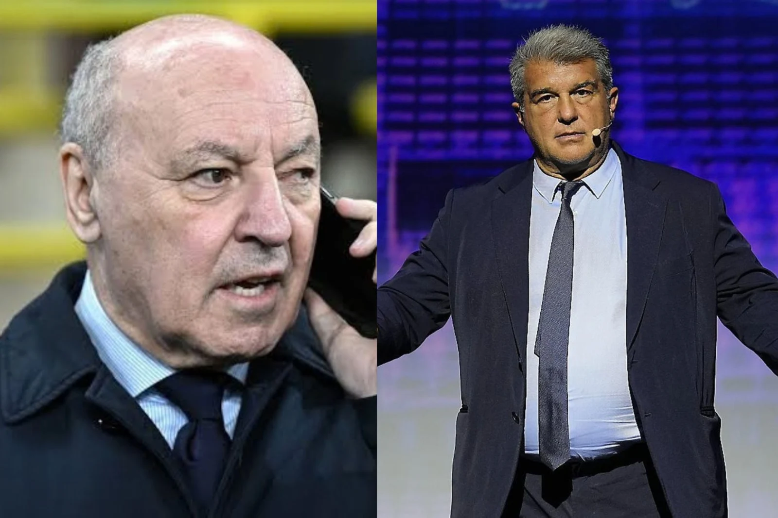 Beppe Marotta y Joan Laporta