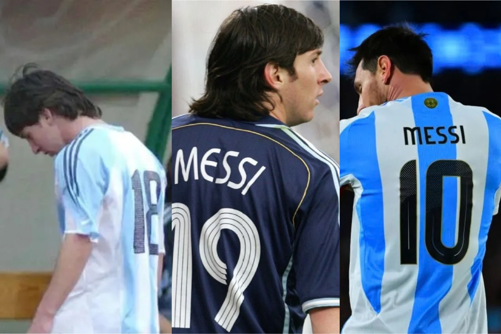 Los dorsales de Lionel Messi en la Selección Argentina