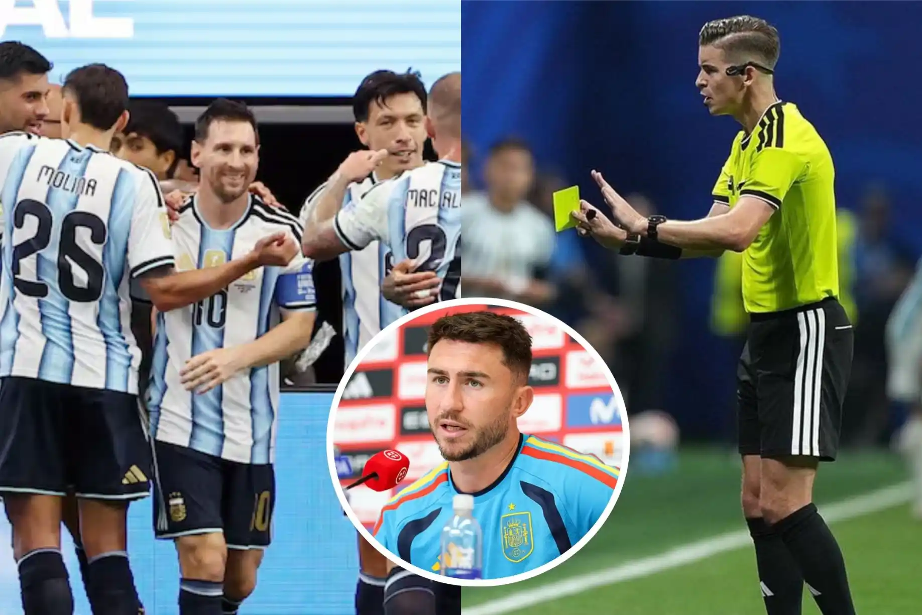 Aymeric Laporte cried about the refereeing before the final between Argentina and Spain