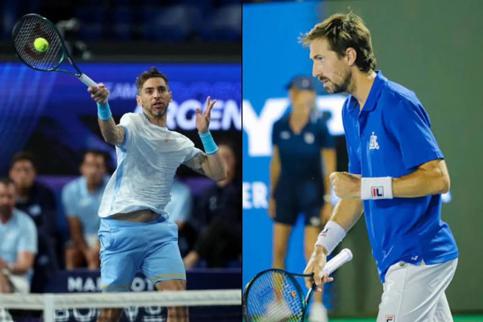 Guido Andreozzi y Andrés Molteni jugarán el partido de dobles