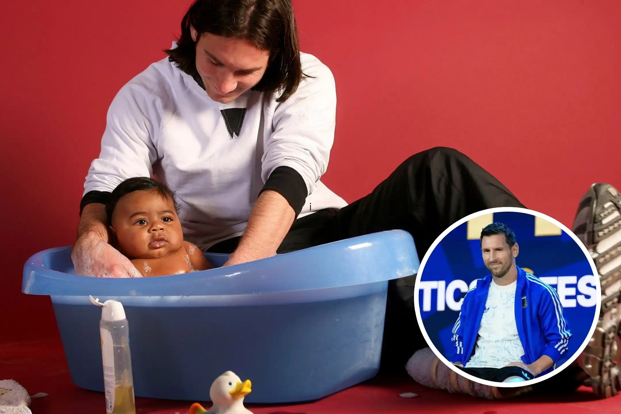 Lionel Messi elogió a Lamine Yamal y habló de la histórica foto donde lo está bañando cuando era bebé
