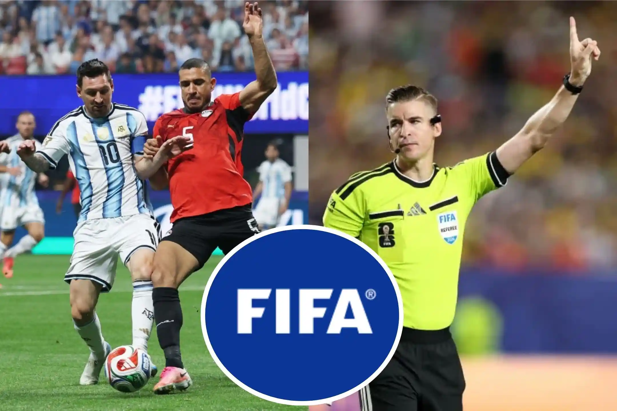 FIFA came out to support the referee who officiated the match between Argentina and Egypt and did not give rise to controversies