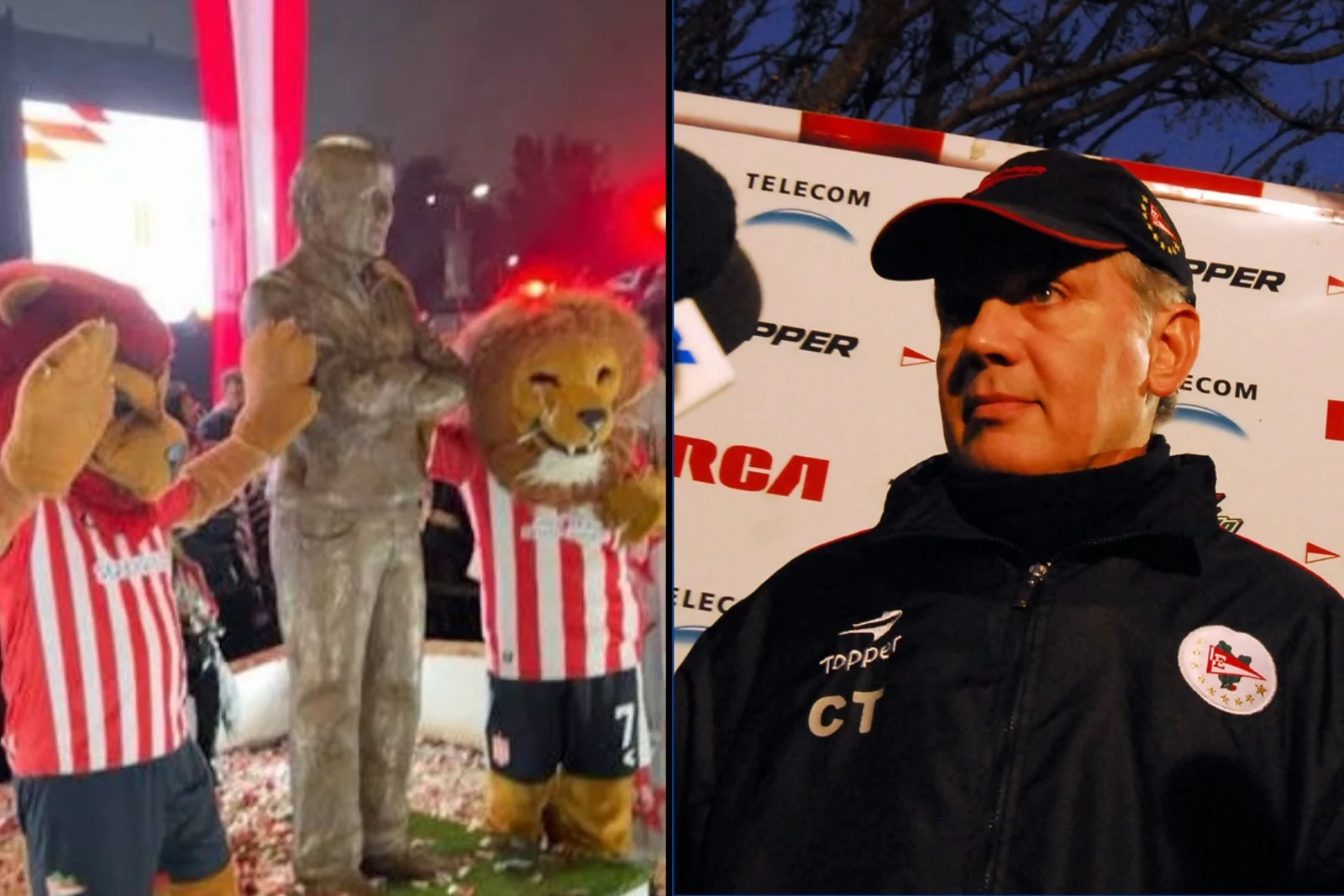 Estudiantes inauguró un monumento en honor a Alejandro Sabella en el Paseo de los Profesores del estadio UNO