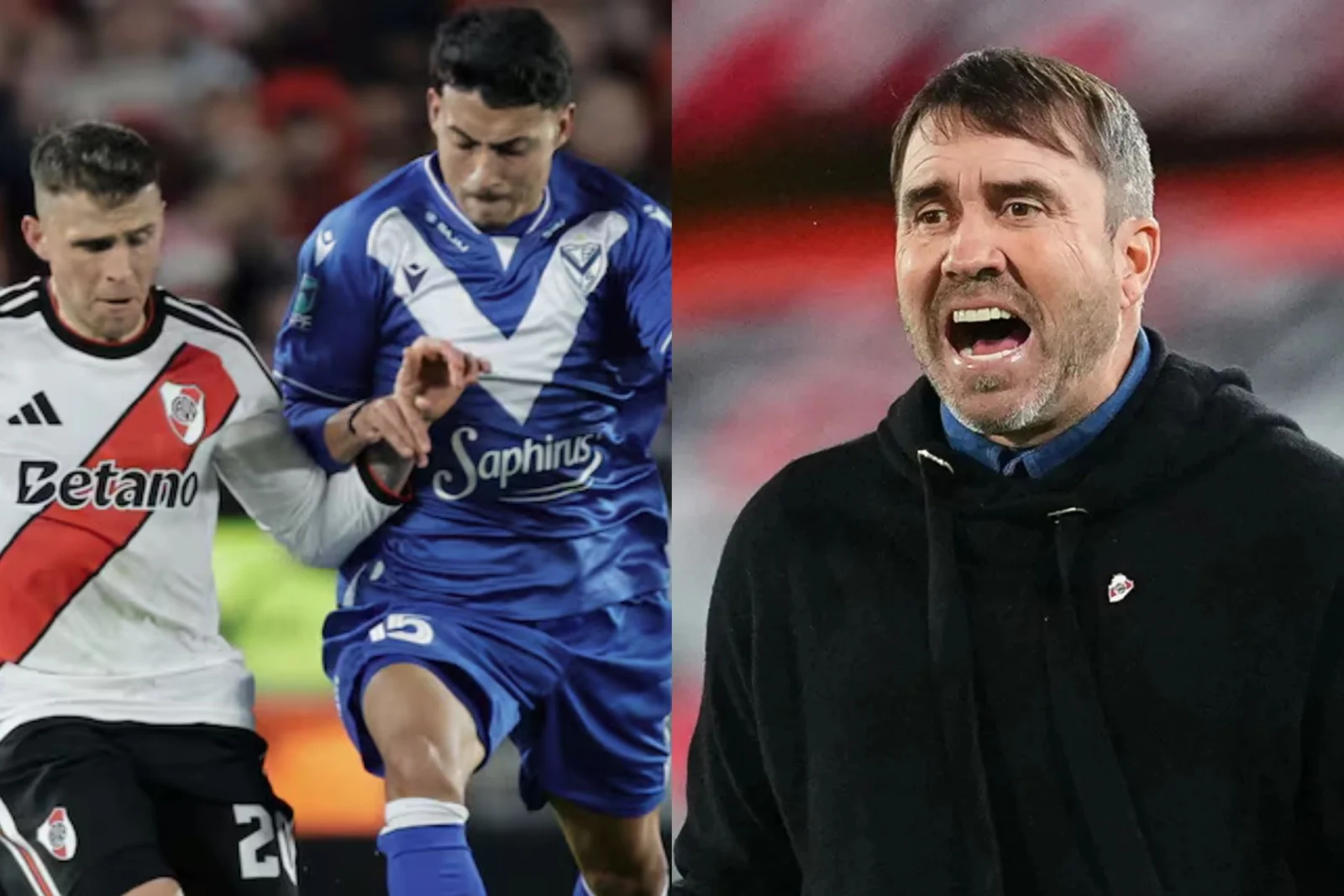 Vélez consiguió el empate cuando perdía 2-0 frente a River