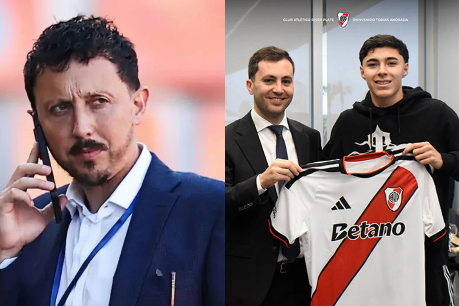 Pablo Longoria fue determinante para la llegada de Tobías Andrada a River