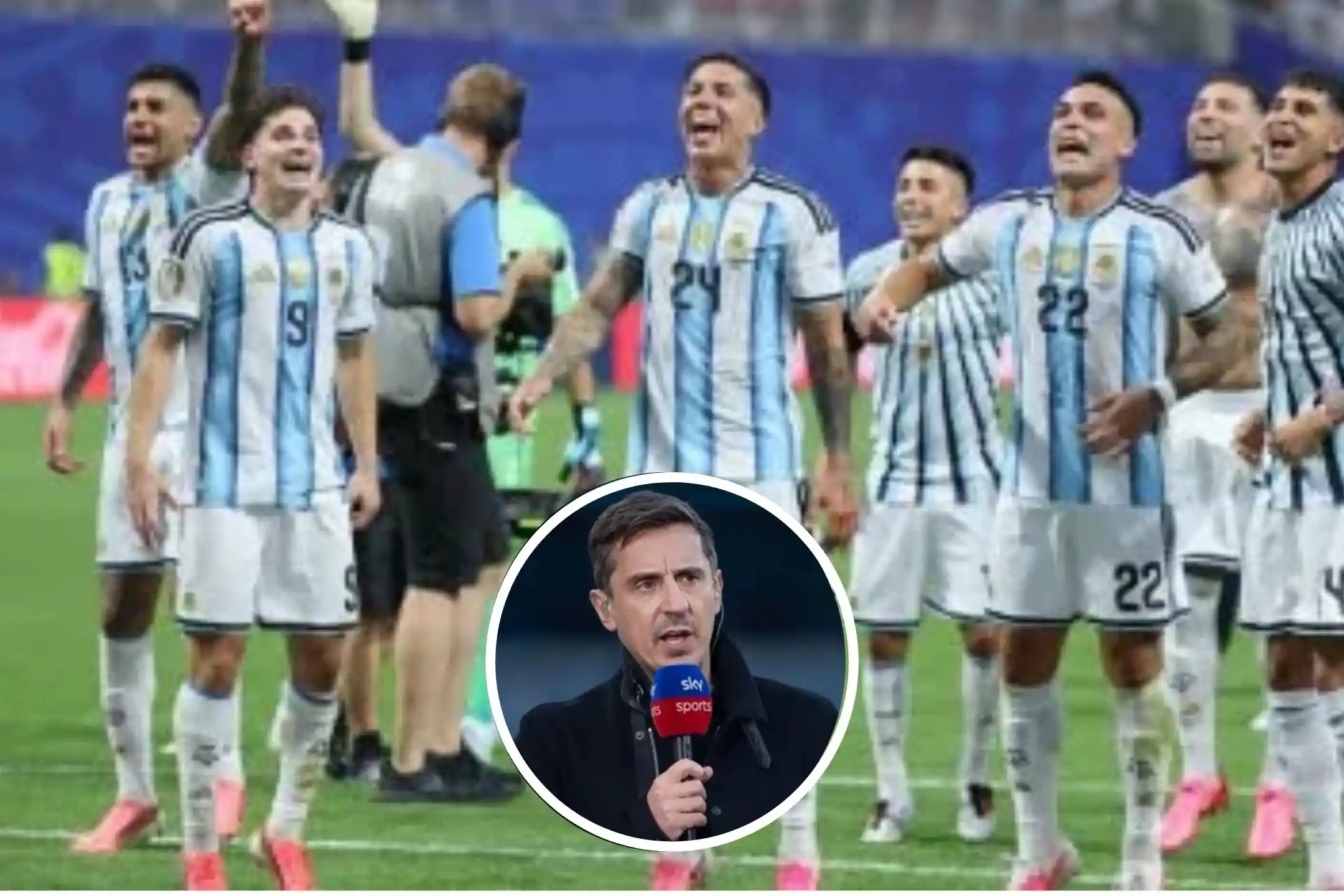 ¿Análisis objetivo o deseo?: Gary Neville aseguró que la Selección Argentina no tiene nivel para el bicampeonato