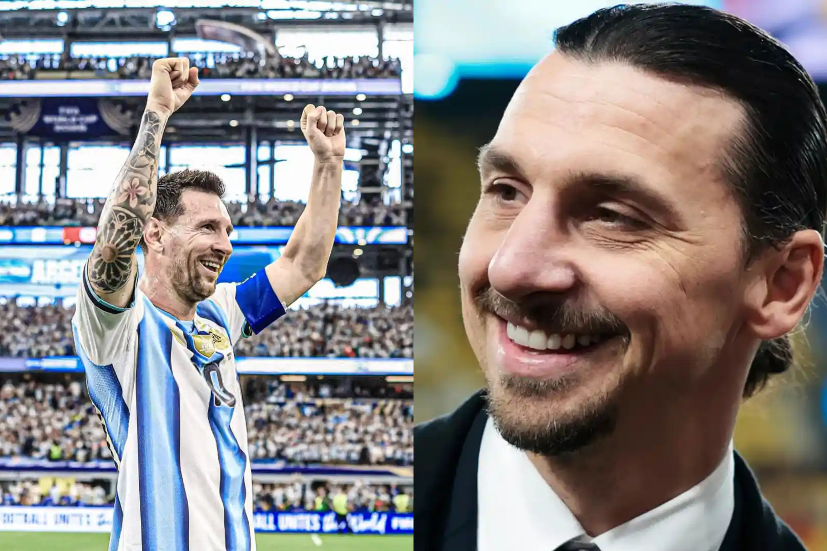 Zlatan Ibrahimović bancó a la Selección Argentina ante Inglaterra con un tremendo elogio a Messi