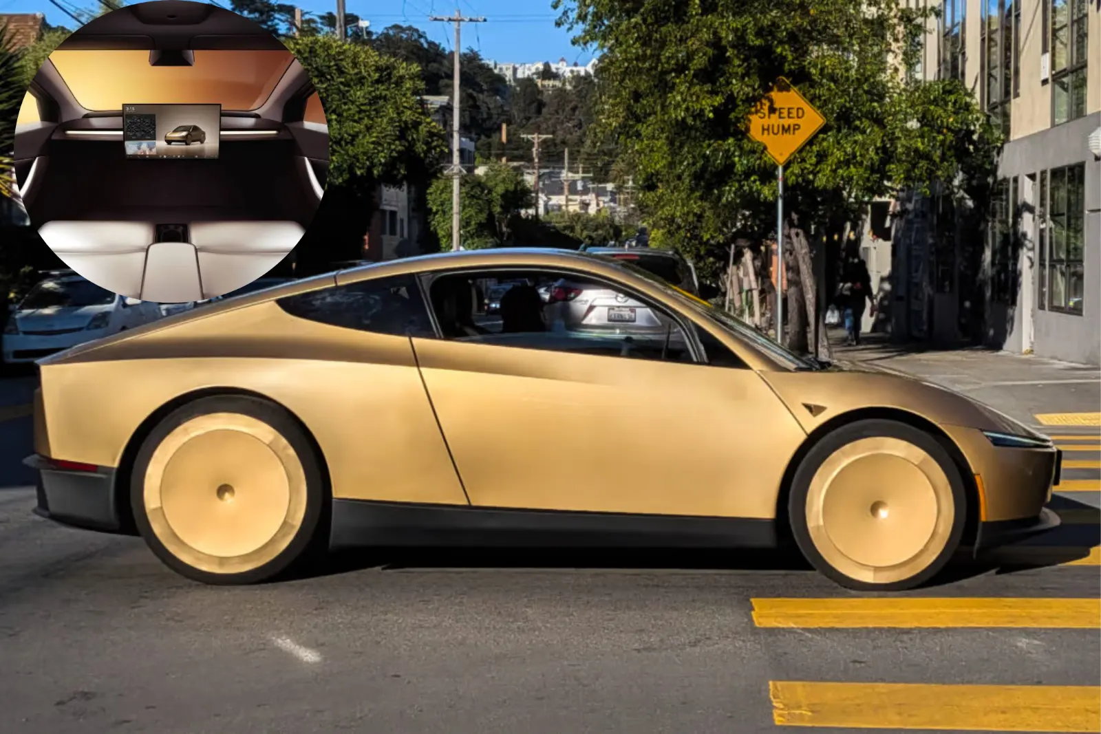 Tesla Cybercab: descubren un joystick virtual oculto en los viajes de pasajeros