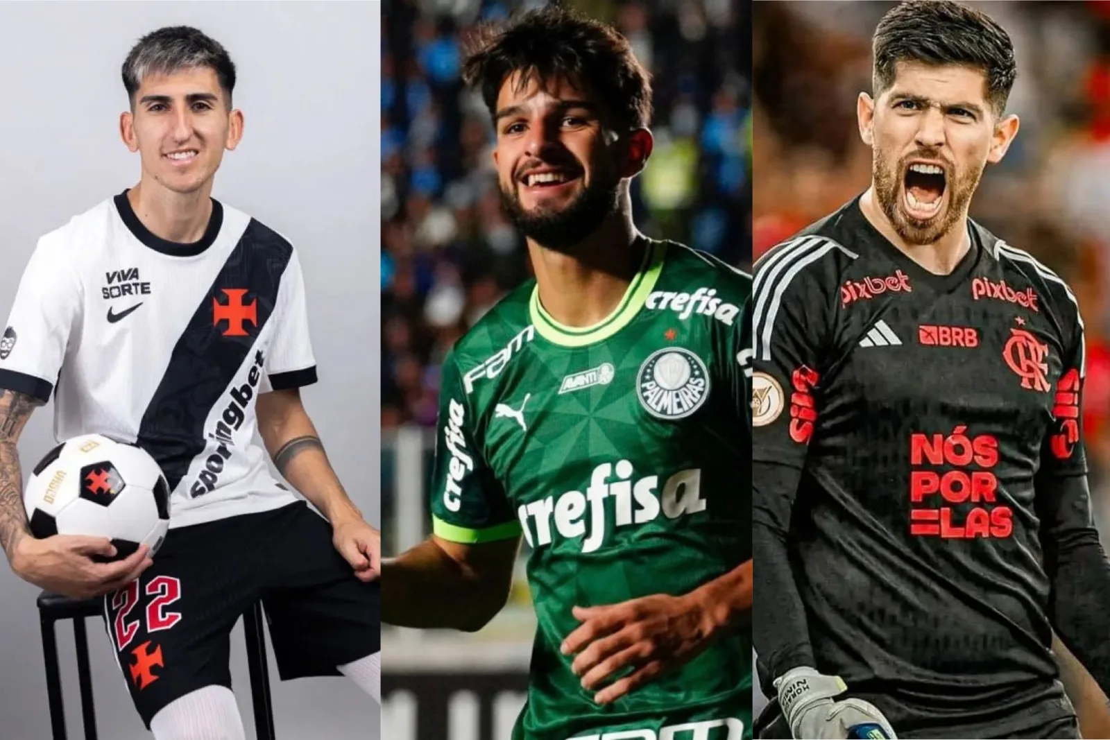 Alan Lescano, José López y Agustín Rossi, algunos argentinos en Brasil