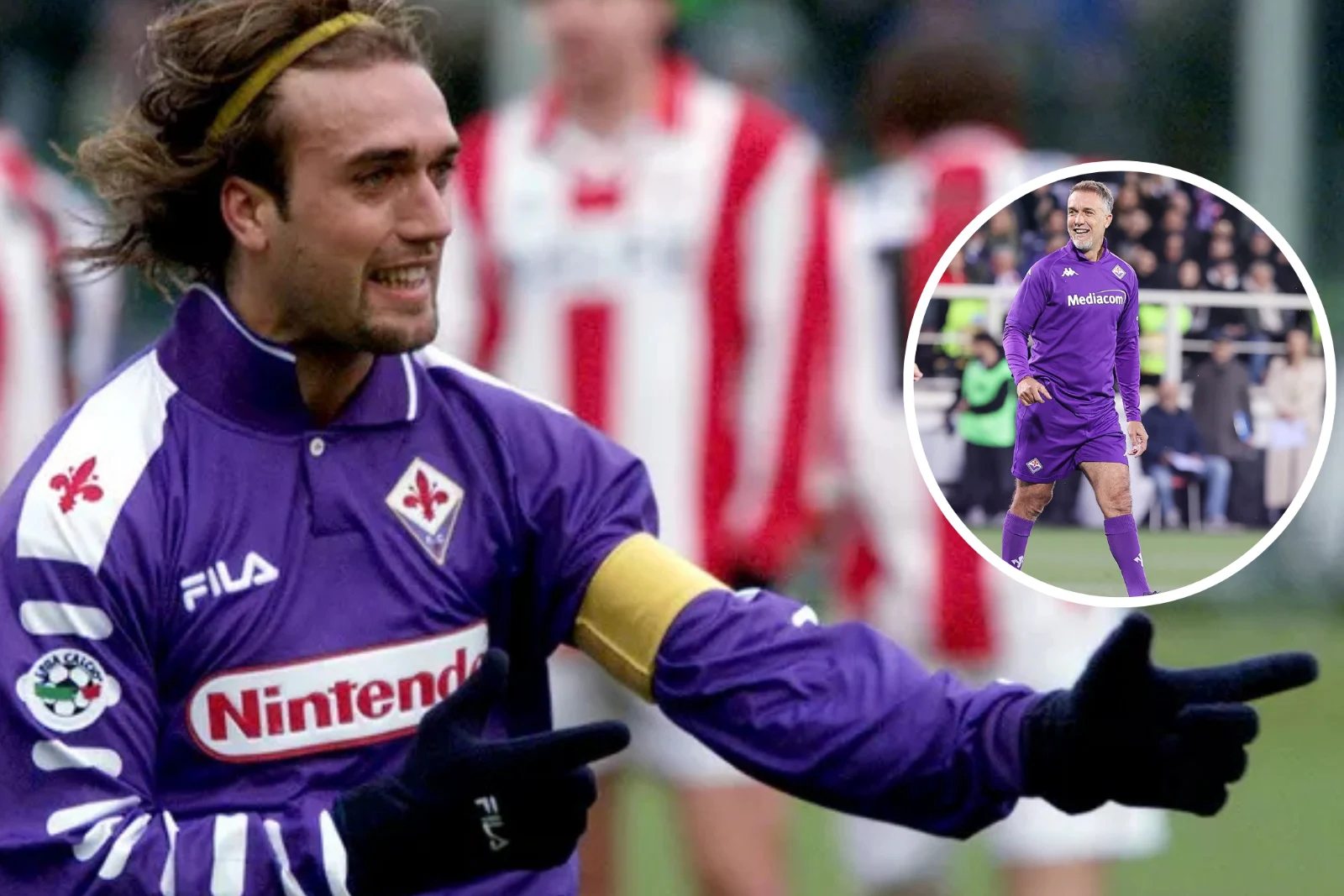 Batistuta vuelve a vestir la camiseta de Fiorentina en el centenario