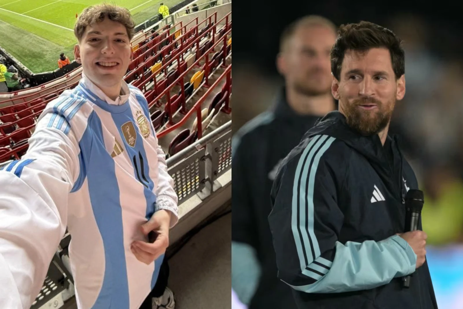 La reacción de Lionel Messi al ver a Davo Xeneize a la salida del Monumental