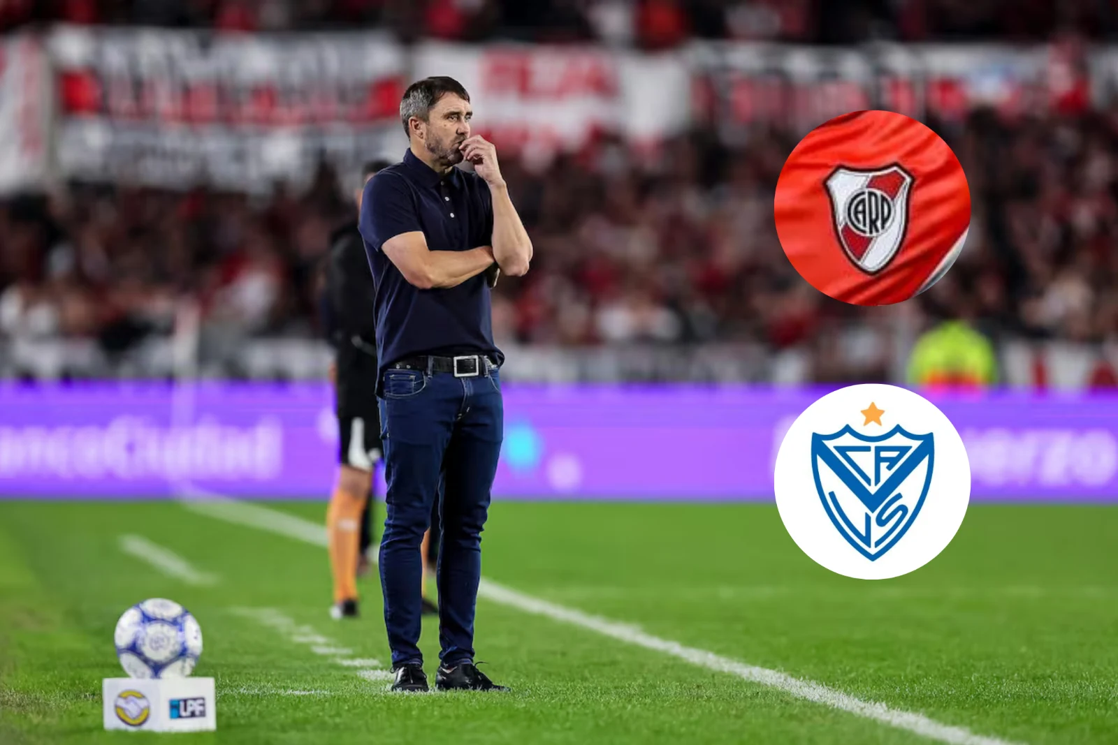 Coudet otra vez en la mira por demorar los cambios ante Vélez