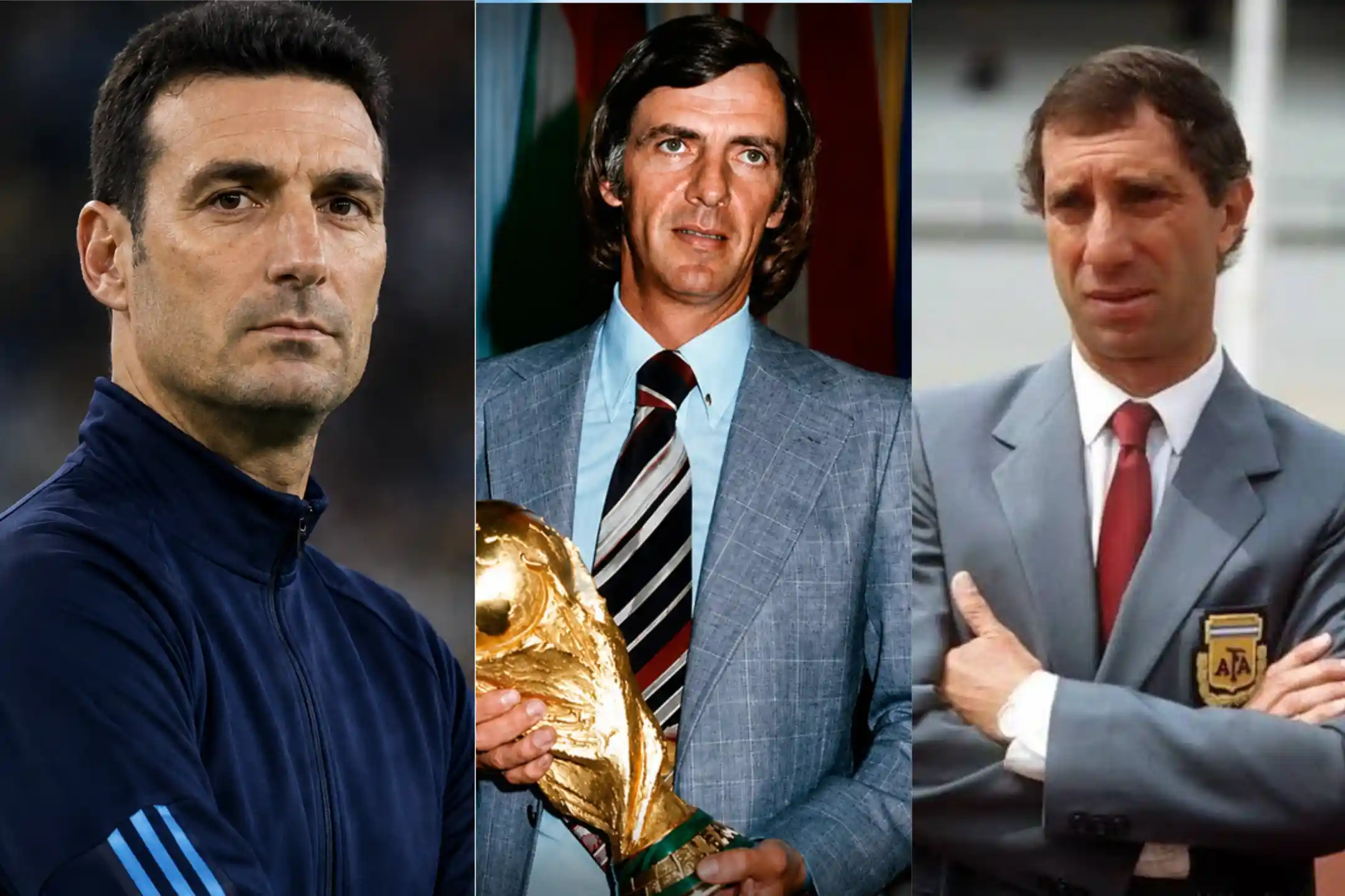 Lionel Scaloni superó a Cesar Luis Menotti e igualó el impresionante récord de Carlos Bilardo