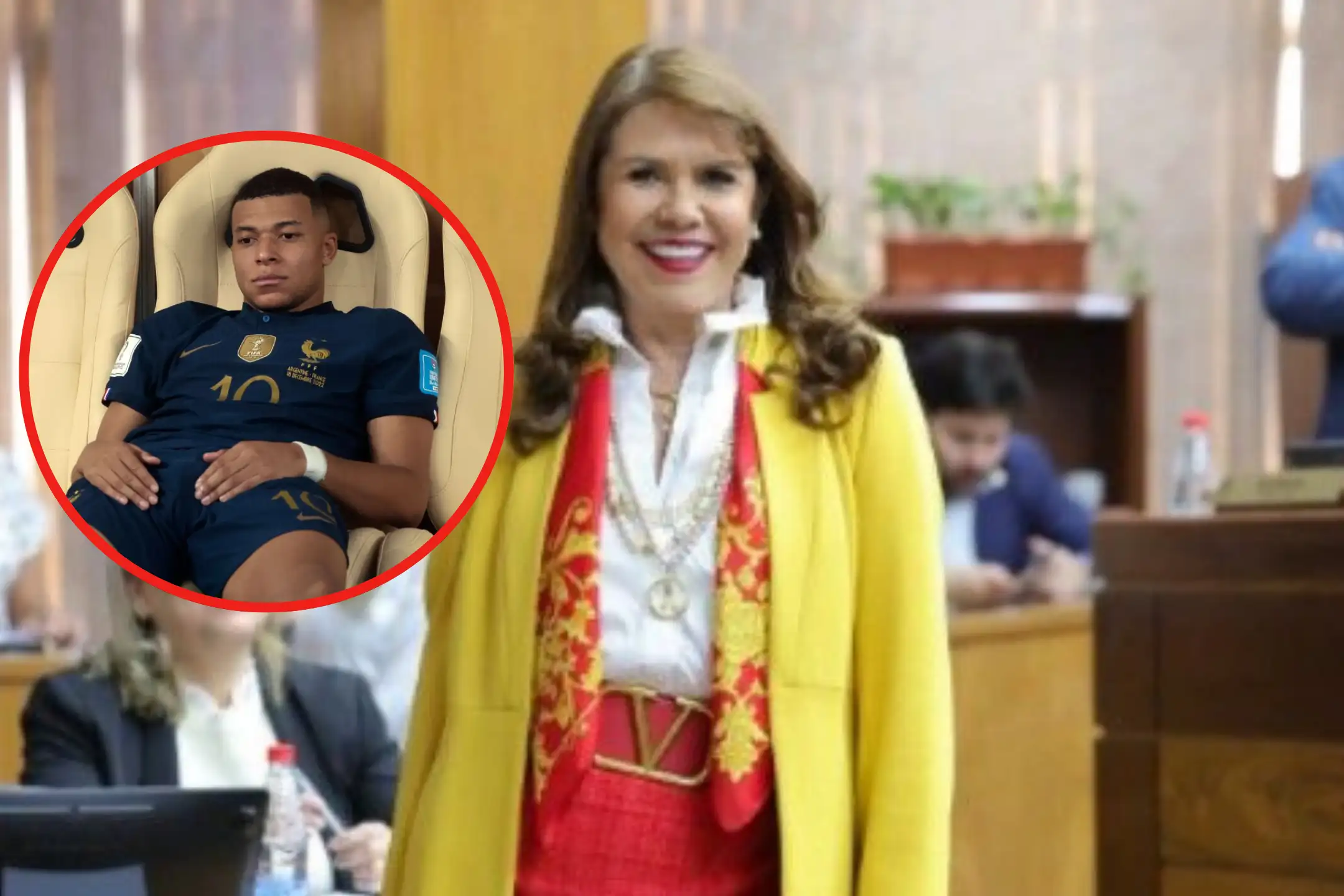 Celeste Amarilla festejó la derrota de Francia con look español: "Llegó el karma"