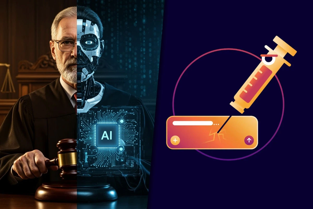 A man hid instructions to try to manipulate an AI during a trial in the U.S