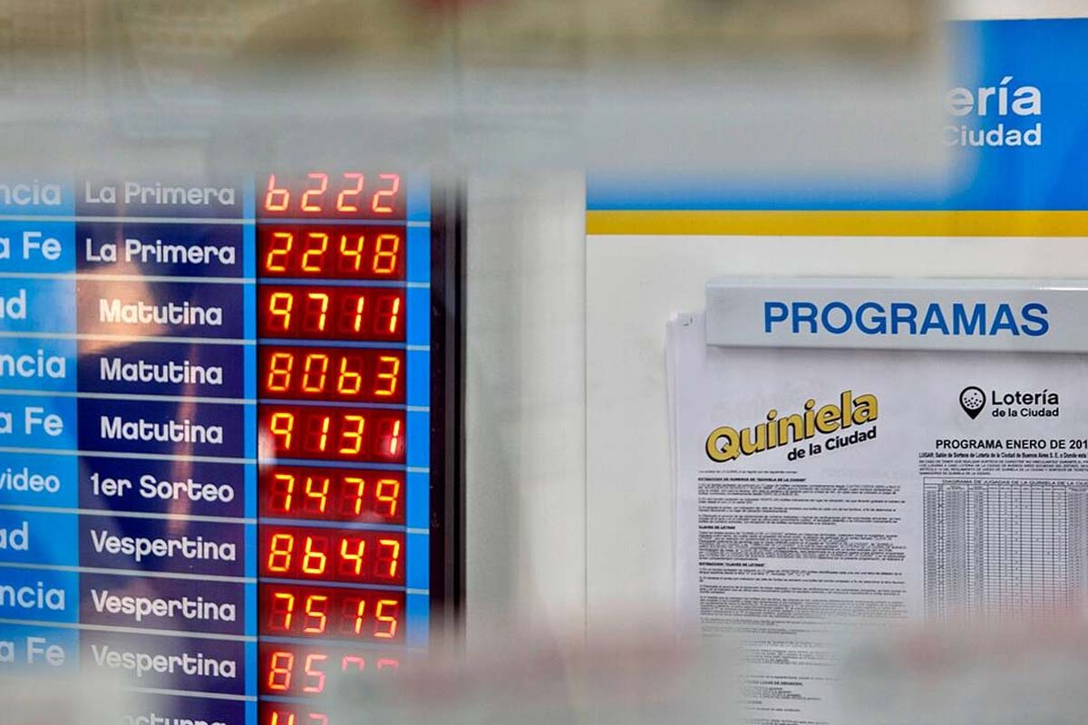 El detalle completo de los números ganadores de la Quiniela de la Ciudad