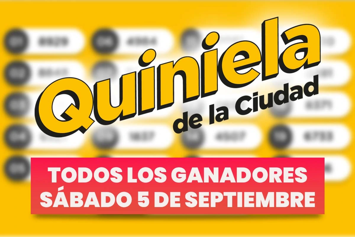 Quiniela Nacional: todos los números ganadores del sábado 5 de septiembre