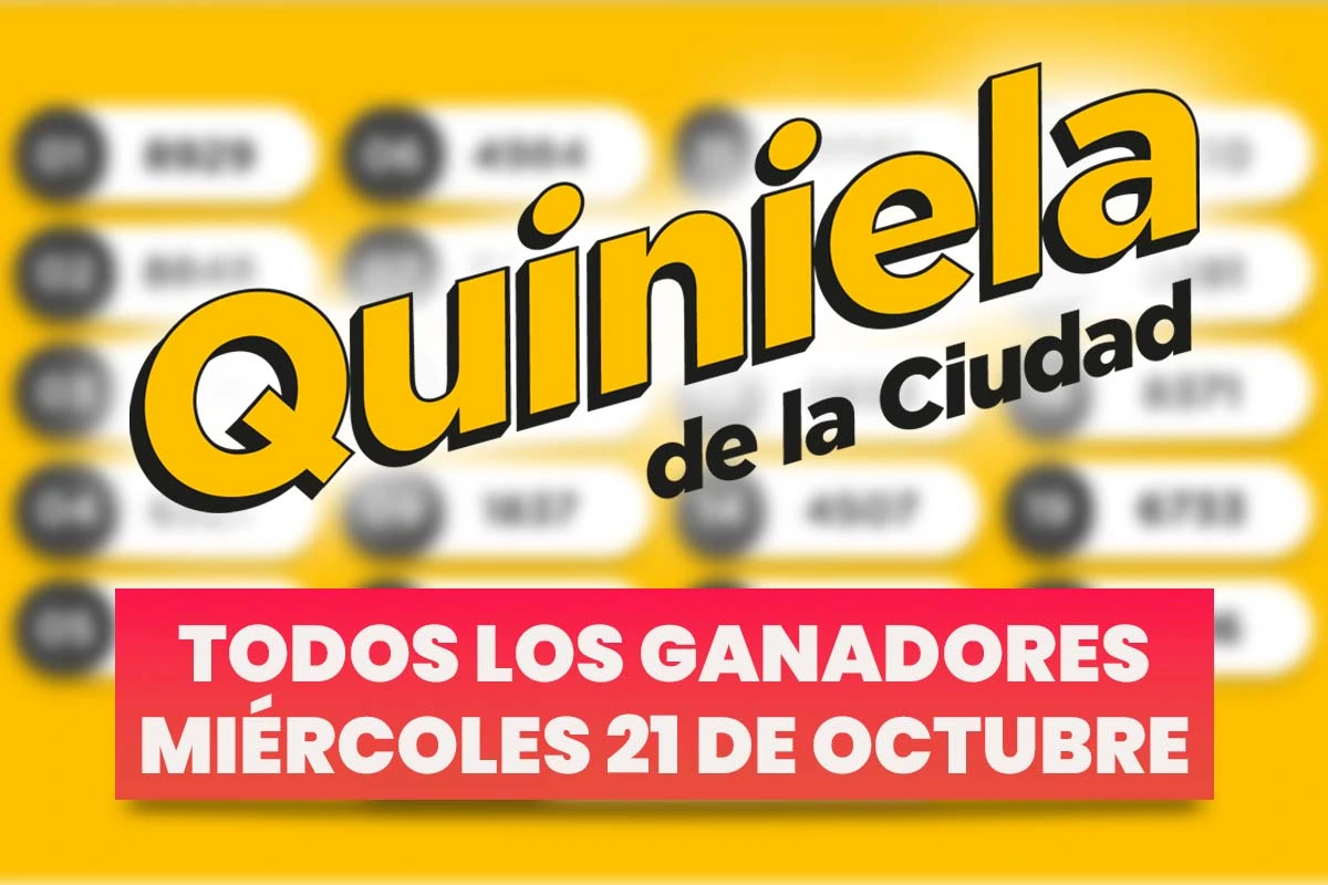 Quiniela Nacional: todos los números ganadores del miércoles 21 de octubre