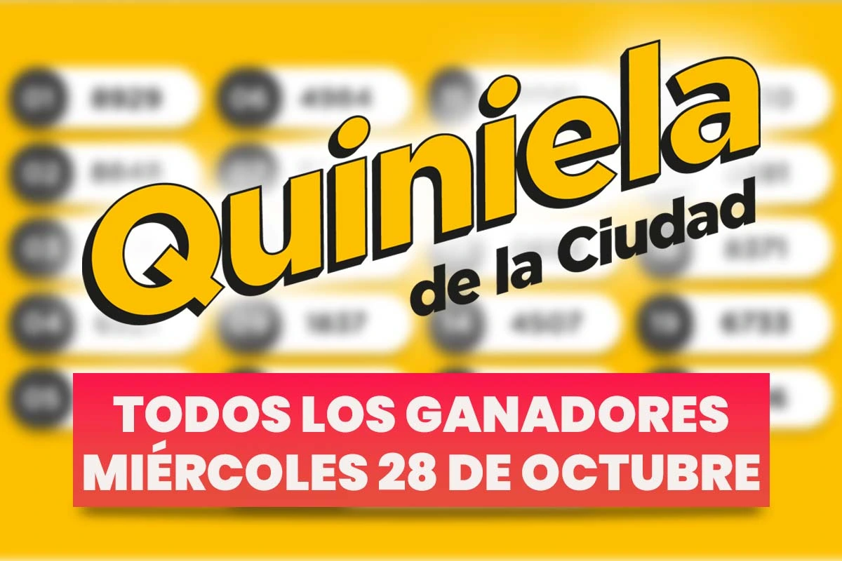 Quiniela Nacional: todos los números ganadores del miércoles 28 de octubre